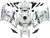Fairings Honda CBR 1000 RR White Silver Repsol Racing (2004-2005) Fairings Honda CBR 1000 RR White Silver Repsol Racing (2004-2005)