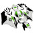 2004-2005 Honda CBR1000RR Amotopart Fairings White No.52 Hannspree Racing Customs Fairing