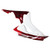 2006-2007 Honda CBR1000RR White & Cherry Red Honda Racing Amotopart Fairings