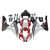 Fairings Honda CBR 1000 RR White Red Black CBR Racing (2006-2007) Fairings Honda CBR 1000 RR White Red Black CBR Racing (2006-2007)