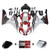 Fairings Honda CBR 1000 RR White Red Black CBR Racing (2006-2007) Fairings Honda CBR 1000 RR White Red Black CBR Racing (2006-2007)