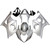 2003-2004 Suzuki GSXR 1000 Silver GSXR Racing Amotopart Fairings