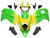 Fairings Suzuki GSX1300 Hayabusa Green & Yellow Hayabusa Racing  (1999-2007)