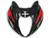 Fairings Suzuki GSX1300 Hayabusa Black and Red Hayabusa Racing  (1999-2007)