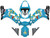 Fairings Suzuki GSXR 600 Blue & Black Rizla GSXR Racing  (2001-2003) Fairings Suzuki GSXR 600 Blue & Black Rizla GSXR Racing  (2001-2003)
