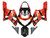 Fairings Suzuki GSXR 600 Orange Metallic & Black GSXR Racing  (2001-2003) Fairings Suzuki GSXR 600 Orange Metallic & Black GSXR Racing  (2001-2003)