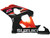 Fairings Suzuki GSXR 600 750 Black Orange GSXR Racing  (2004-2005)