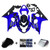 2004-2005 Suzuki GSXR 600 750 Amotopart Fairings Blue Black GSXR Racing