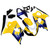 2004-2005 Suzuki GSXR 600 750 Amotopart Fairings Yellow Blue Corona GSXR Racing