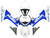 2001-2003 Suzuki GSXR 750 Amotopart Fairings White Blue Jordan GSXR Racing
