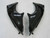 2000-2001 Kawasaki ZX12R Amotopart Fairings Black White West Racing