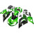 Fairings Plastics Kawasaki ZX14R Ninja Green Black Racing (2012-2021) Fairings Plastics Kawasaki ZX14R Ninja Green Black Racing (2012-2021)