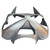 2003-2004 Kawasaki ZX6R 636 Amotopart Fairings Silver Ninja Racing 2003-2004 Kawasaki ZX6R 636 Amotopart Fairings Silver Ninja Racing