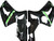 2003-2004 Kawasaki ZX6R 636 Amotopart Fairings Black Green ZX6R Racing 2003-2004 Kawasaki ZX6R 636 Amotopart Fairings Black Green ZX6R Racing
