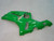 2003-2004 Kawasaki ZX6R 636 Amotopart Fairings Green Ninja Racing