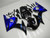 Fairing Blue Black Injection Plastic Kit Fit For YAMAHA 2003 2004 YZF R6