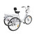 7-Speed 24" Adult 3-Wheel Tricycle Cruise Bike Bicycle With Basket White