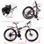 26 Inch 21 Speed Folding Mountain Bike for Sale Full Suspension Speed MTB Bicycle with Bike Lock+Air Pump