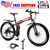 26 Inch Folding Mountain Bike 21 Speed for Sale with Bike Lock+Air Pump