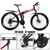 26 Inch Folding Mountain Bike 21 Speed for Sale with Bike Lock+Air Pump