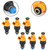 6 PCS Fuel Injector 0280150714 Connectors Fit BMW 535 635CSI 735 L6 L7