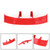 Universal Mini Spoiler Car Auto Tail Decoration Spoiler Wing Red