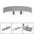 Universal Mini Spoiler Car Auto Tail Decoration Spoiler Wing White