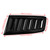 Gloss Black Universal Abs Bonnet Vents Hood Trim For Ford Focus Rs St Mk2 Spr