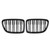 Gloss Black Dual Slats Front Hood Kidney Grill Grille Fit BMW X1 E84 2009-14 SUV