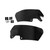 Windshield Plate Side Panels for BMW R1200GS R1200 ADV K51 Adventure 2006-2013 BLK