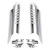 Fork Lower Leg Deflectors Shield Cover For Touring Electra Glide FLHT 2000-2013 Chrome