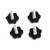 Saddlebag Lever Lock Bolts & Nuts Set Silver Fits For Glide King Touring 96-19