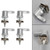 Saddlebag Lever Lock Bolts & Nuts Kit Mounting Set Fits For Touring 2001-2018
