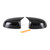 2x Black Rear View Side Mirror Cover Caps For BMW X3 X4 X5 X6 G01 G02 G05 G06