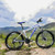 MTB Mountain Bike 26" Wheels 21 Speed Bicycle White&Blue Disc Bicycles+Bike Lock+Air Pump