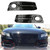 LH+RH Chrome Honey Comb Fog Light Cover Grille Grills Fit Audi A4 B8 09-12