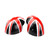 Union Jack UK Flag Mirror Covers for MINI Cooper F54 F55 F56 F57 F60 Black/Red
