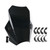 Universal Motorcycle Adjustable Wind Screen Windshield 22MM 25MM 28MM Handlebar BLK