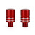 2x Red M10 Mirror Blanking Plugs Bolts For BMW R1200GS LC Adventure 2013-2021