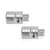 2x Silver M10 Mirror Blanking Plugs Bolts For BMW R1200GS LC Adventure 2013-2021