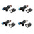 4PCS 650CC 62lb EV14 fuel injectors Fit Audi A4 TT VW Golf Jetta KSM 1.8T turbo