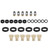 6PCS Fuel Injectors Rebuild kit o-rings Seals Filters Caps Fit Toyota 3.4 5VZFE