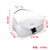 Pair Motorcycle Luggage Saddle Bikes Tool Side Hanging Bag Waterproof White