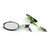 8MM 10MM Universal CNC Machined Mirrors Oval Flame Green
