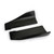 2pcs 35cm Skirt Spoiler Rear Lip Extension Rocker Splitters Winglet Wings Black