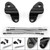 Black 1" Handlebar Riser Extensions For Sportster XL1200X Forty Eight 48 10-18