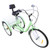 7-Speed 24" Adult 3-Wheel Tricycle Cruise Bike Bicycle With Basket Cyan