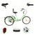 7-Speed 24" Adult 3-Wheel Tricycle Cruise Bike Bicycle With Basket Cyan