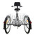 7-Speed 24" Adult 3-Wheel Tricycle Cruise Bike Bicycle With Basket Black