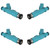 4PCS Fuel Injectors 23250-23020 Fit Toyota Yaris Vitz 1.0L 1.3L 1999-2005
